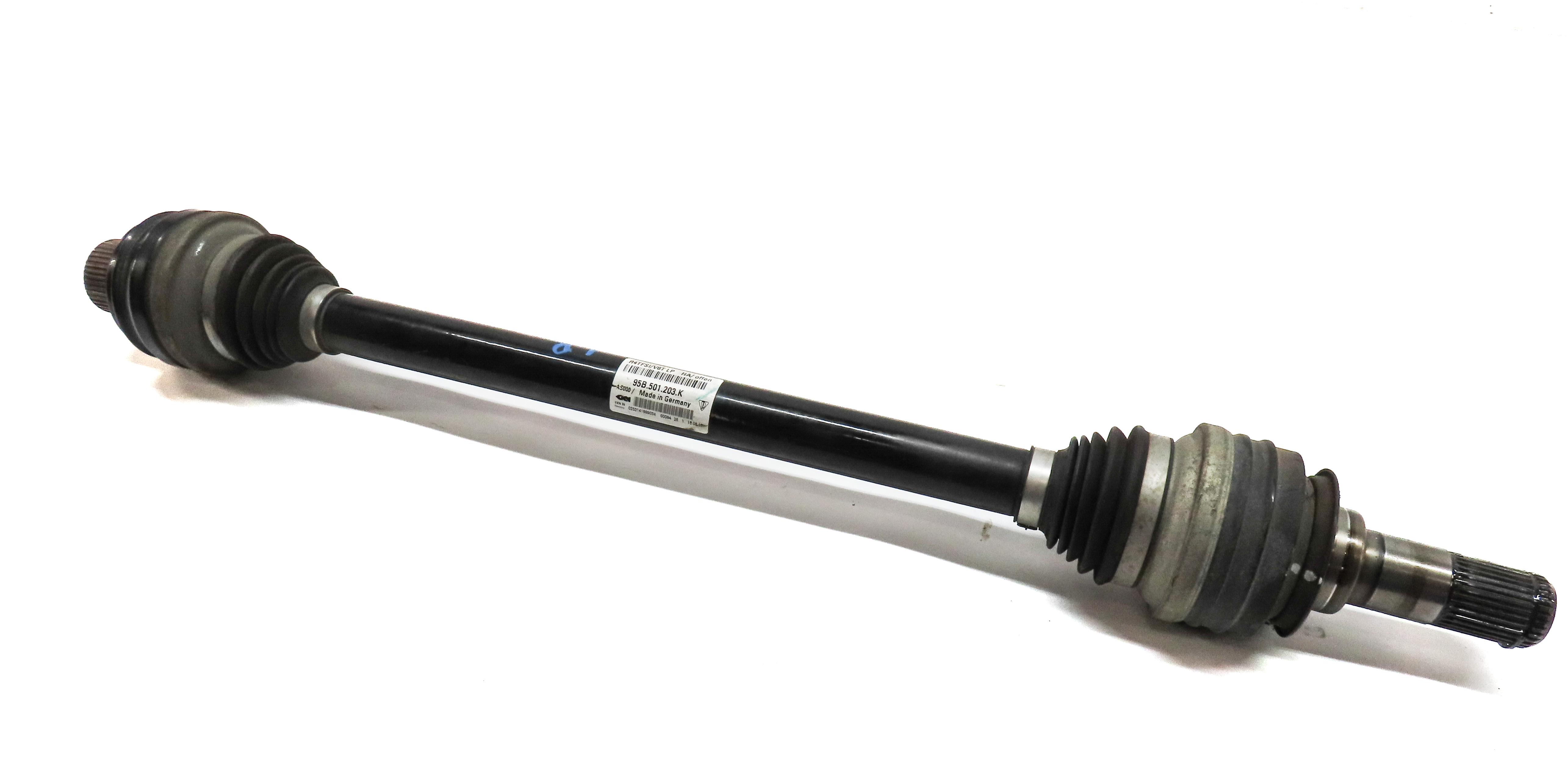 17-19 PORSCHE MACAN (95B) 2.0L 3.0L REAR LEFT AXLE SHAFT (w/o TORQUE VECTORING) — exact item pictured